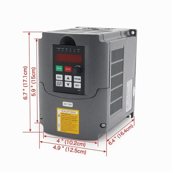 RATTMMOTOR 1.5kW 220V Luftgekühlten Spindelmotor ER16 und 1.5kW 220V VFD Frequenzumrichter und 80mm
