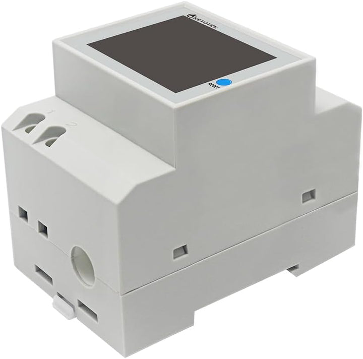 KETOTEK Stromzähler Hutschiene, Digitaler Energiezähler 6in1, AC40-300V 100A Wechselstromzähler KWh