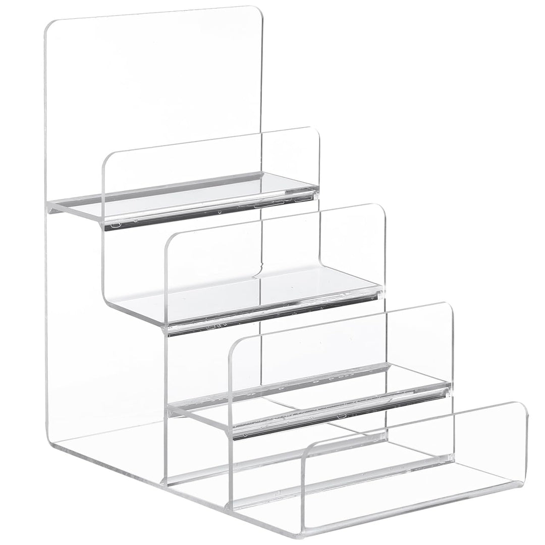 Cabilock Bourse Ständer Acryl Geldbörse Halter 4 Schichten Börse Ständer Schmuck Brille Display Rise