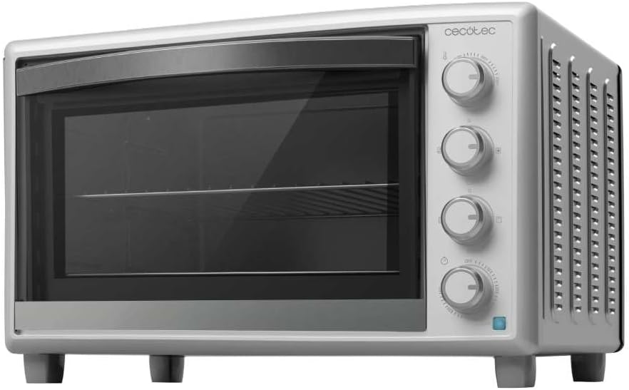 Cecotec Tischkonvektionsofen 60 Liter Bake&Toast 6090 White Gyro. 2200 W, Innenbeleuchtung, 12 Funkt