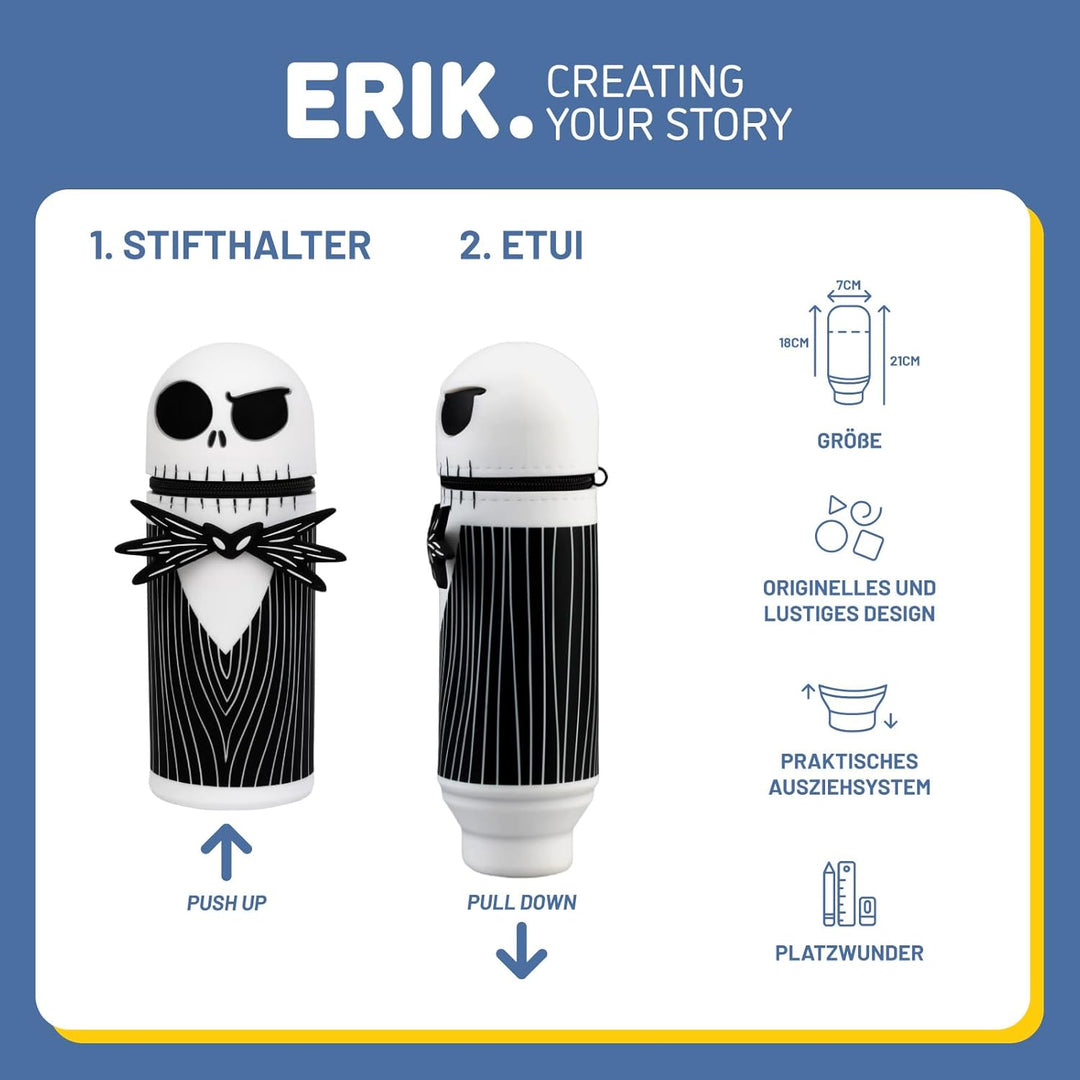 Grupo Erik Stifte Mäppchen - Nightmare Before Christmas Federmäppchen - Etui Schule Federmäppchen Mä