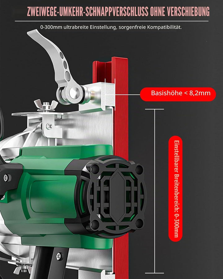 Führungsschiene Handkreissäge, 240mm Universal Schiene für Kreissäge, Aluminiumlegierung Sägeschiene