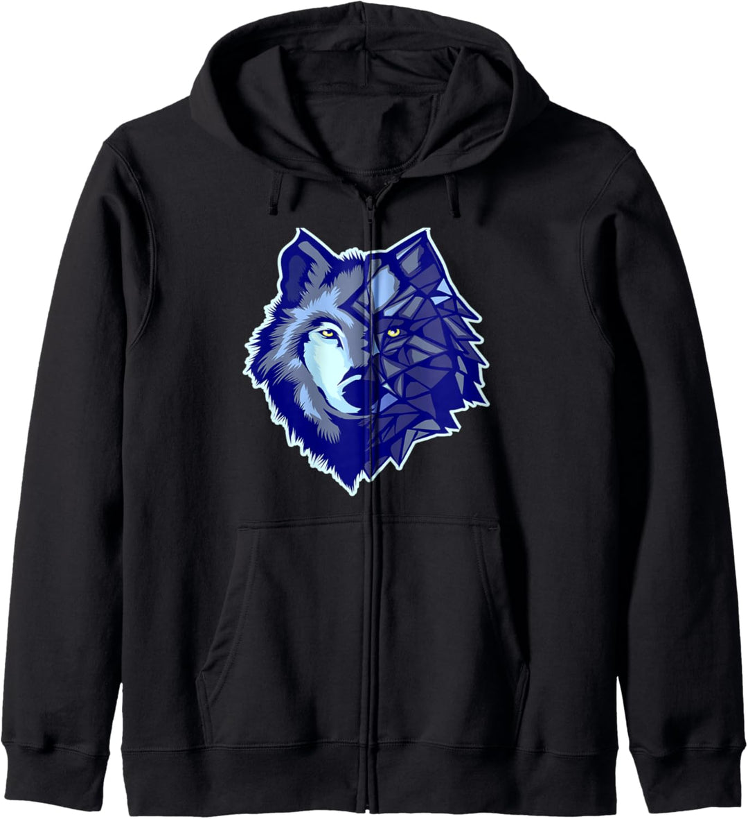 Geometrische Wölfe des Gebirgswolfgeschenks Kapuzenjacke