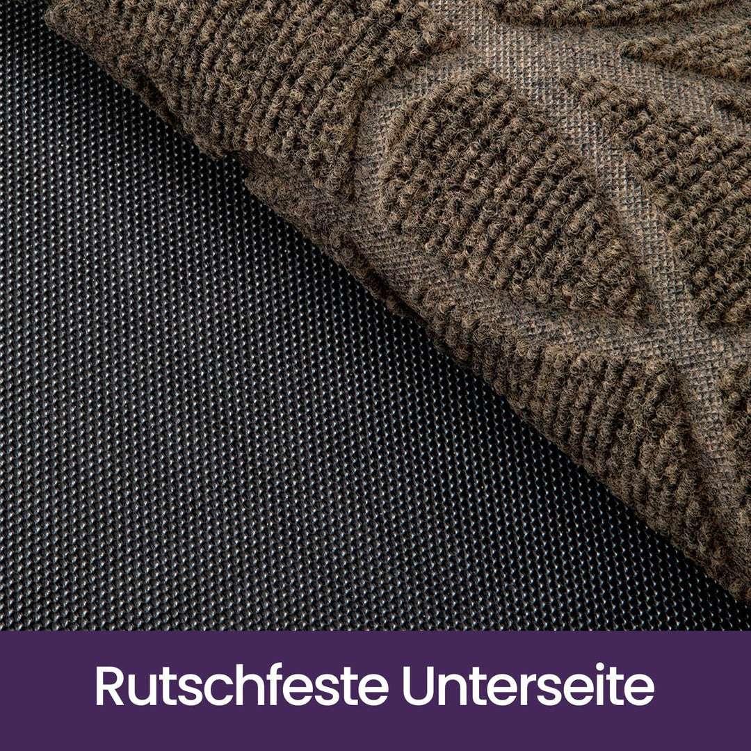 DEXI Fussmatte Aussen rutschfest 44×75 cm,Schmutzfangmatte Outdoor Waschbar,wetterfest Fussmatte aus
