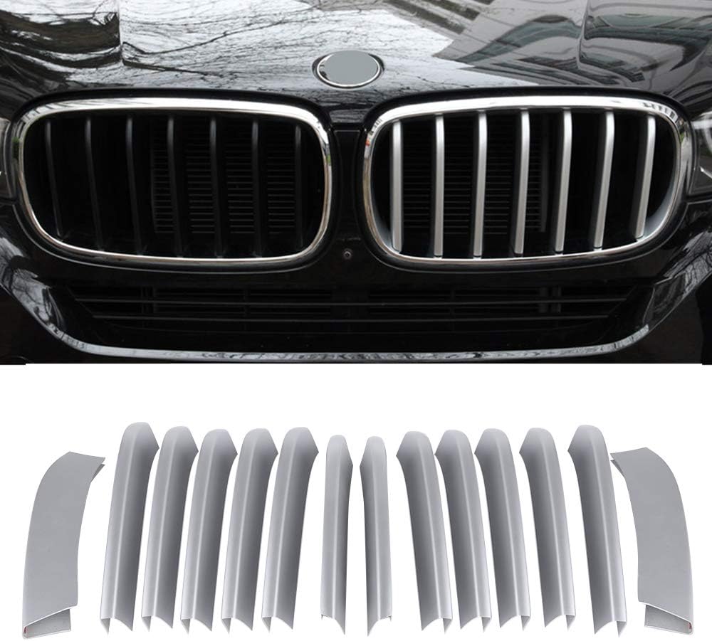 Auto Kühlergrill Abdeckung Trim, 14PCS Auto Kühlergrill Abdeckung Trim Aufkleber Zubehör Ersatz für