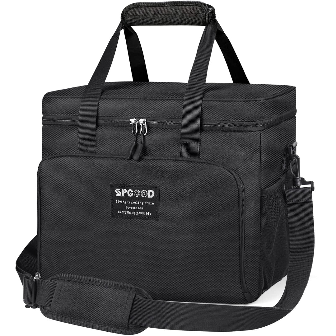 SPGOOD Kühltasche 20L/30L/40L Thermotasche Picknicktasche Gross Isoliert Faltbar Gefriertasche Warmh