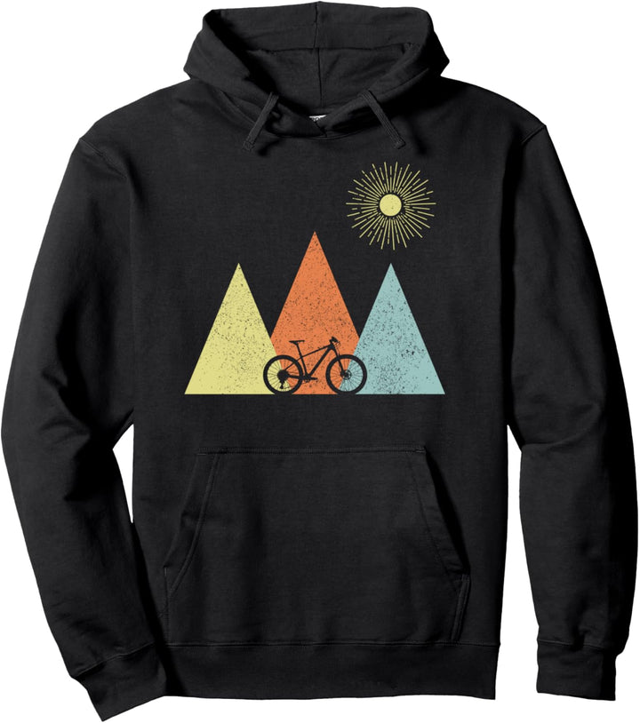 Mountainbike Vintage Retro Fahrrad Berge MTB Geschenk Pullover Hoodie