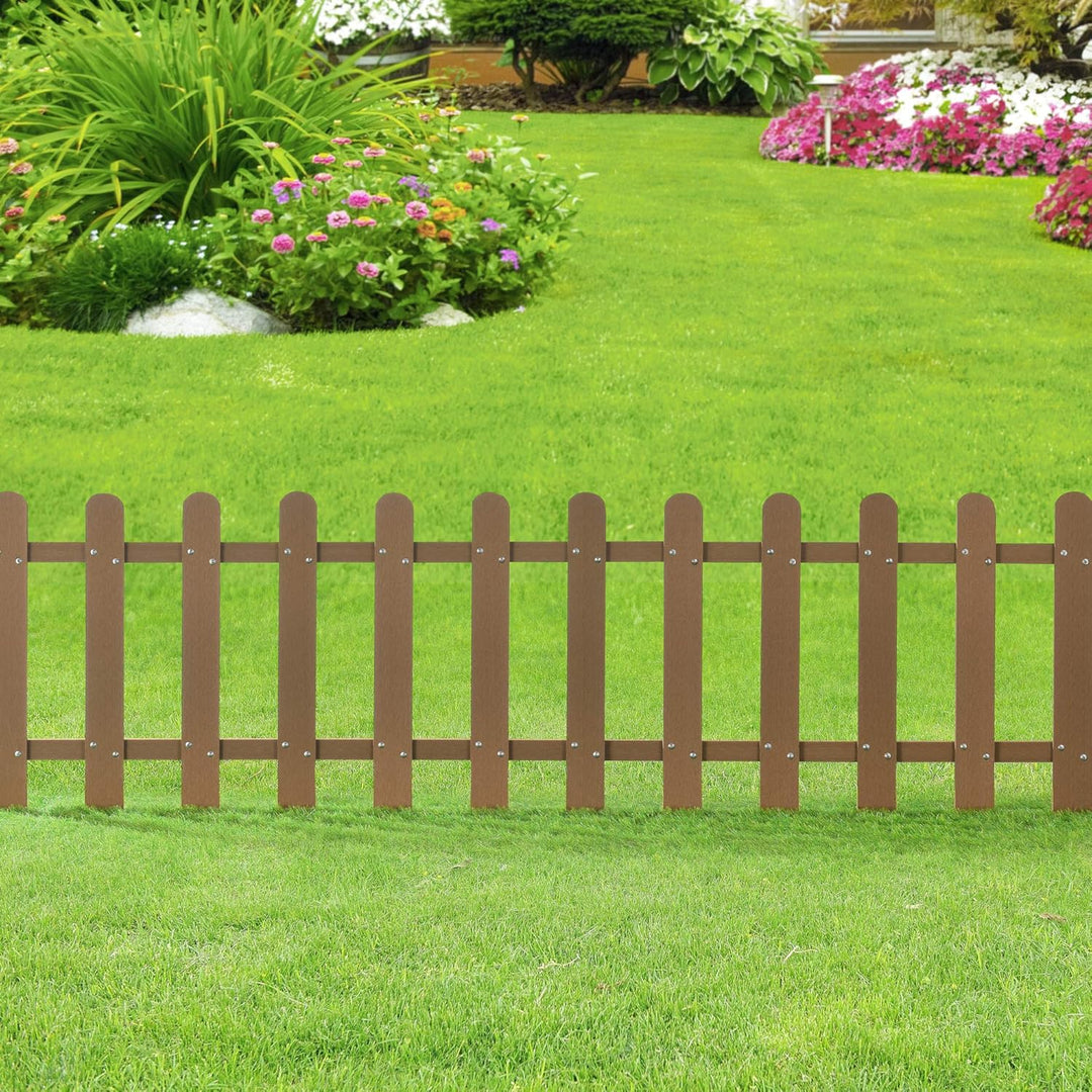 neu.holz WPC Gartenzaun Lattenzaun Holzzaun Gartenzaun Friesenzaun Sichtschutz Braun, Braun