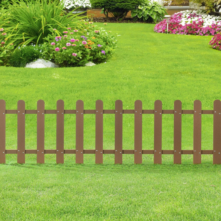 neu.holz WPC Gartenzaun Lattenzaun Holzzaun Gartenzaun Friesenzaun Sichtschutz Braun, Braun