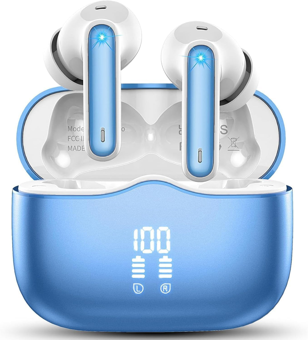xinwld Bluetooth Kopfhörer, Kopfhörer Kabellos Bluetooth 5.4, In Ear Kopfhörer mit 6 Mic, ENC Noise