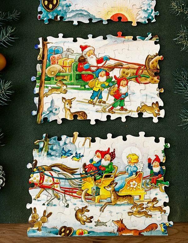 Puzzle-Adventskalender »Weihnachtsumzug«: 24 Tage Puzzlefreude im Advent, Kalender
