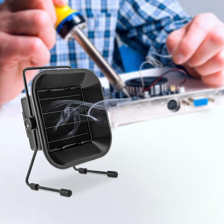 Mini-Lötrauchabsauger, 3200 U/min Rauchabsorber, mit Grobfilter und Anschluss, Tragbarer Desktop-Rau