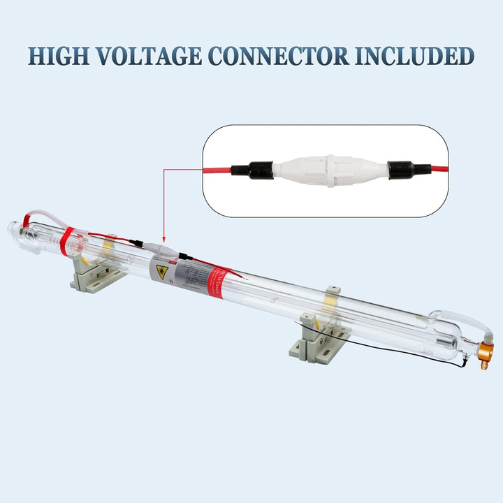 MCWlaser CO2 Laserröhre Laser Tube für CO2-Lasergravierer und Schneidemaschine, 130W-150W, M130, Län