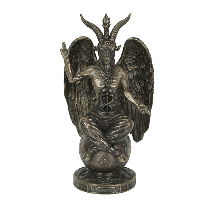 Veronese Design Baphomet Statue aus Kunstharz, 26 cm hoch, Bronze-Finish