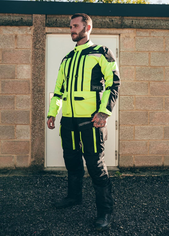 TEXPEED Motorradhose Mit Protektoren Herren - Textil Wasserdicht Motorroller Motorrad Bikerin Mit Sc