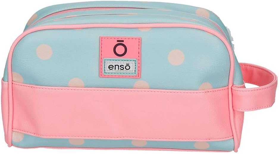 Enso Belle and Chic Anpassungsfähiger Vanity Case mit zwei Fächern Mehrfarbig 26x16x11 cms PVC Toile