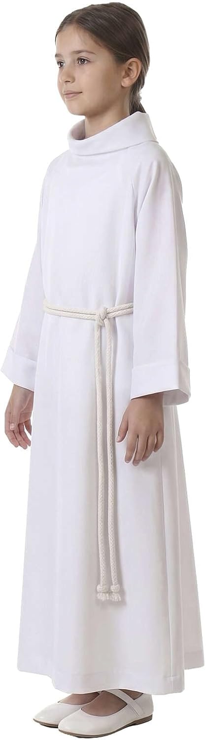Holyart Erstkommunionalbe Weiss, 125 cm (49 inc.), 125 cm (49 inc.)