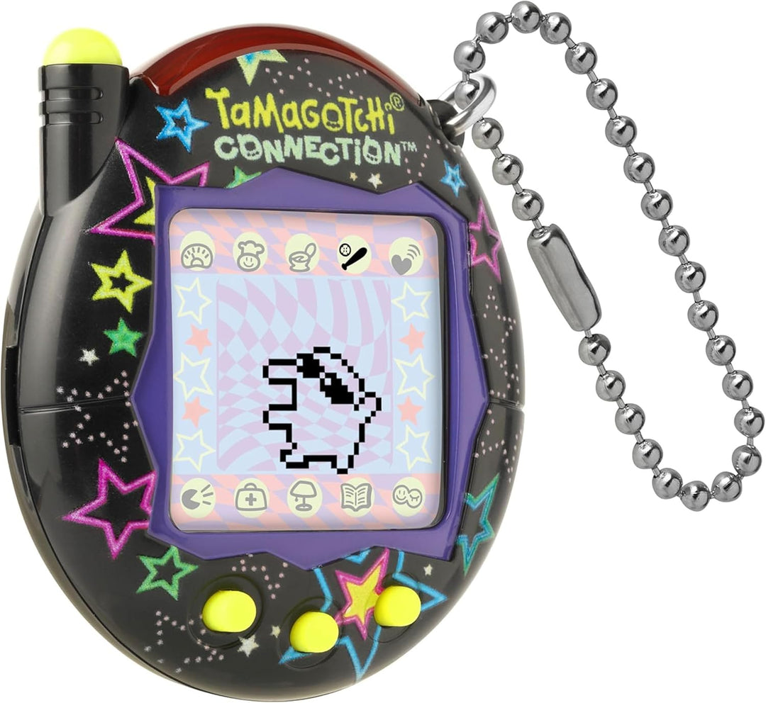 TAMAGOTCHI Bandai Connection Digital Pet Neon Stars Shell, Neon Stars