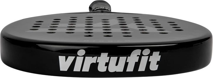 VirtuFit Hybrid Padelschläger Schwarz – Silber, Schwarz – Silber