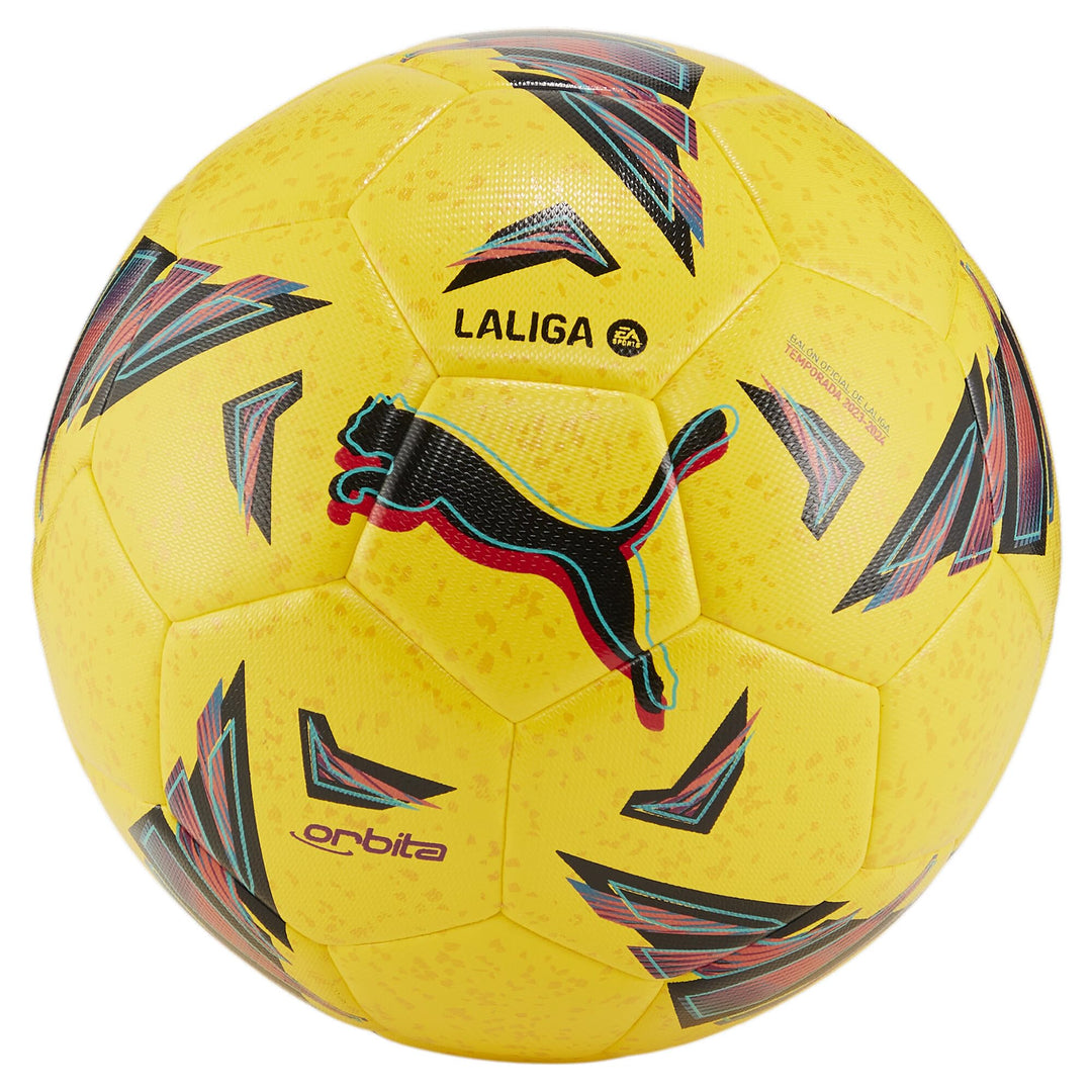 PUMA Orbita Laliga 1 Hyb Soccer Ball 4 Dandelion Multi Colour Yellow, 4 Dandelion Multi Colour Yello