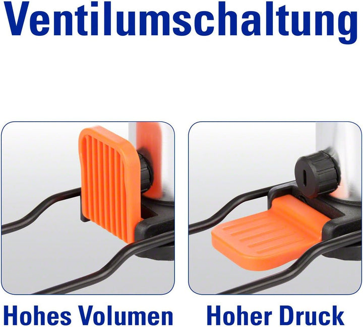 Sport-Tec Bikersdream 1004 D Aluminium Mini Fussluftpumpe, Anzahl 1