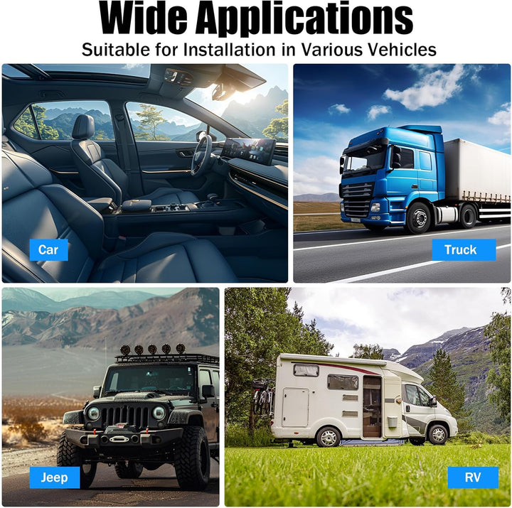 Auto-Subwoofer, Aktiv Subwoofer für Auto, 300W Maximalleistung, Integriertem Verstärker, Underseat S