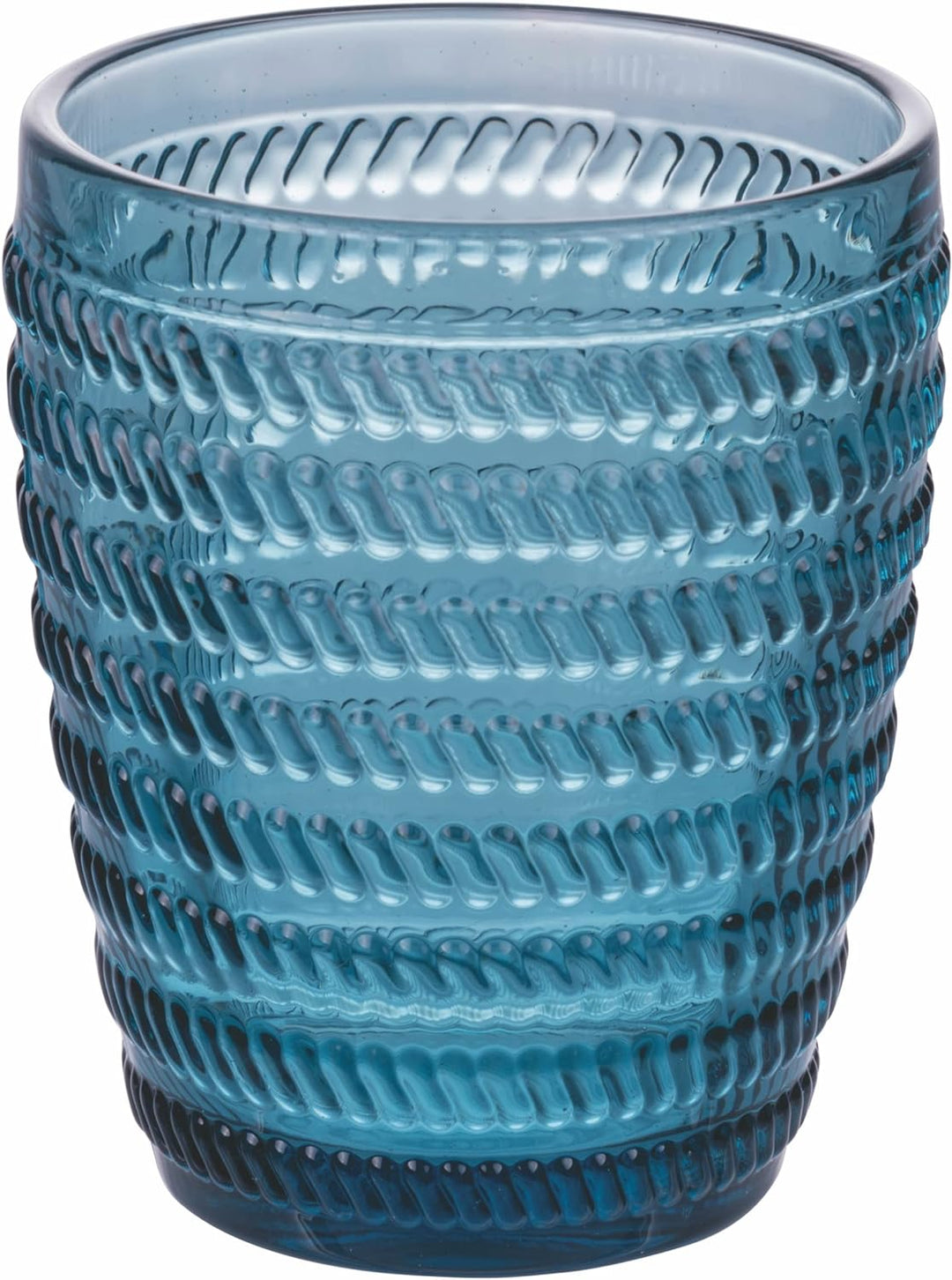 Villa d'Este Home Tivoli 6er Set Wassergläser aus Glas 350 ml Geometrie Ocean