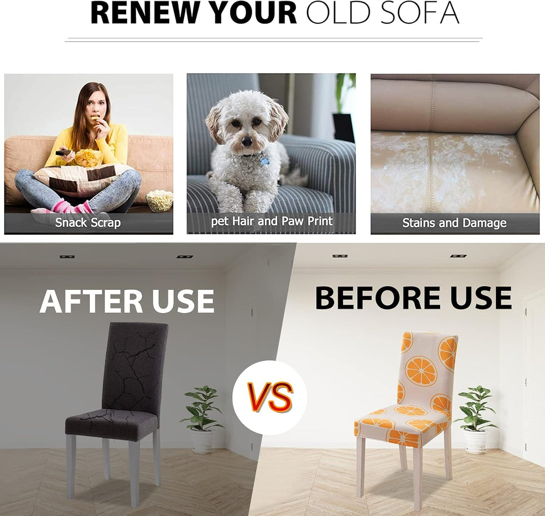 VanderHOME Stuhlhussen, Universal Stretch Esszimmerstuhlbezüge, Stuhlhussen Moderne, Abnehmbare Stuh