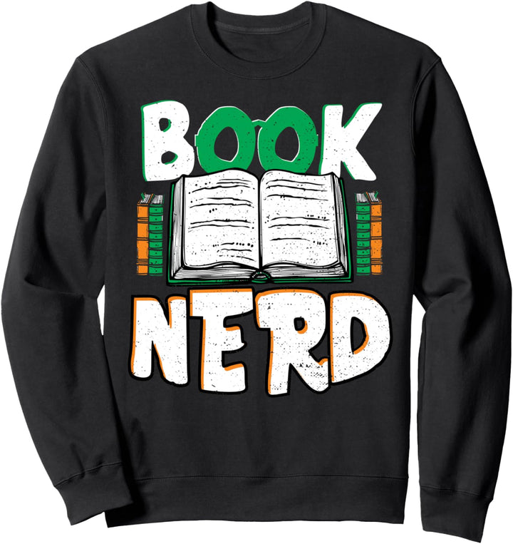 Funny Bücherwurm: Book Nerd - Lesen Sweatshirt