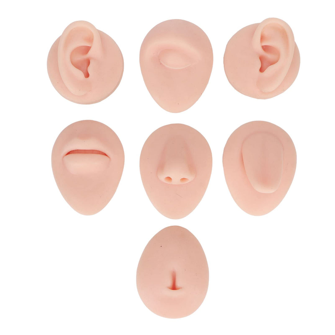 Silikon-Nasenmodell Weiches Silikon Flexibles Modell Körperteil-Display-Set Body-Piercing-Übungsmode