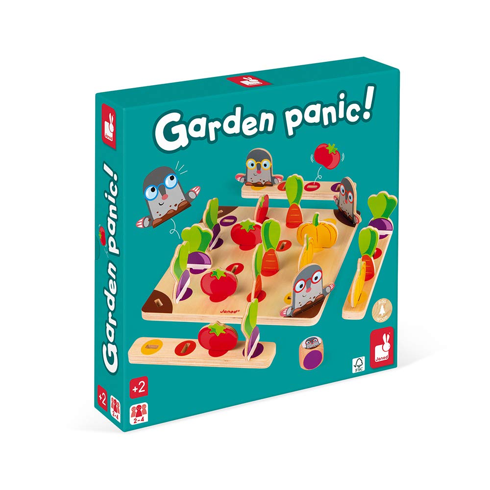 Janod J08246 Kombinationsspiel Maulwurf Gare À La Taupe!