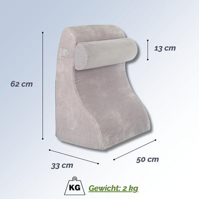 RELIVY - Lesekissen für Bett und Sofa, Ergonomisches Keilkissen, Rückenkissen, Lesekissen aus Memory