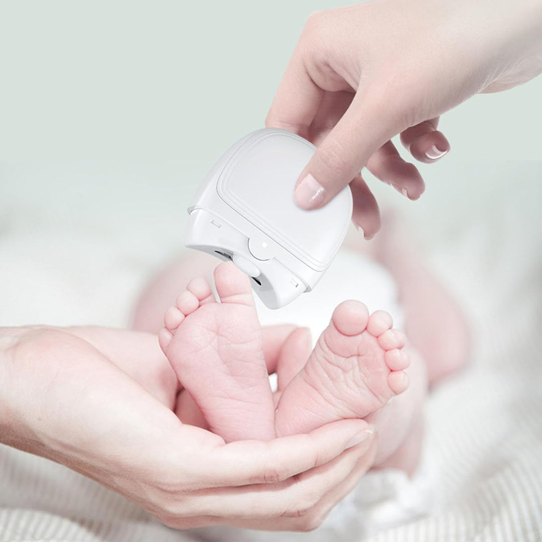 Elektrischer Nagelknipser, LED-Licht, USB-Ladung, sicher für Babys und Erwachsene, vielseitig und zu