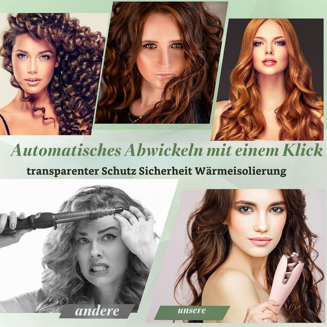 Automatischer Lockenstäbe, Reisegrösse Waver, Keramikbeschichtung Vielseitige Lockenstäbe, 4 Einstel