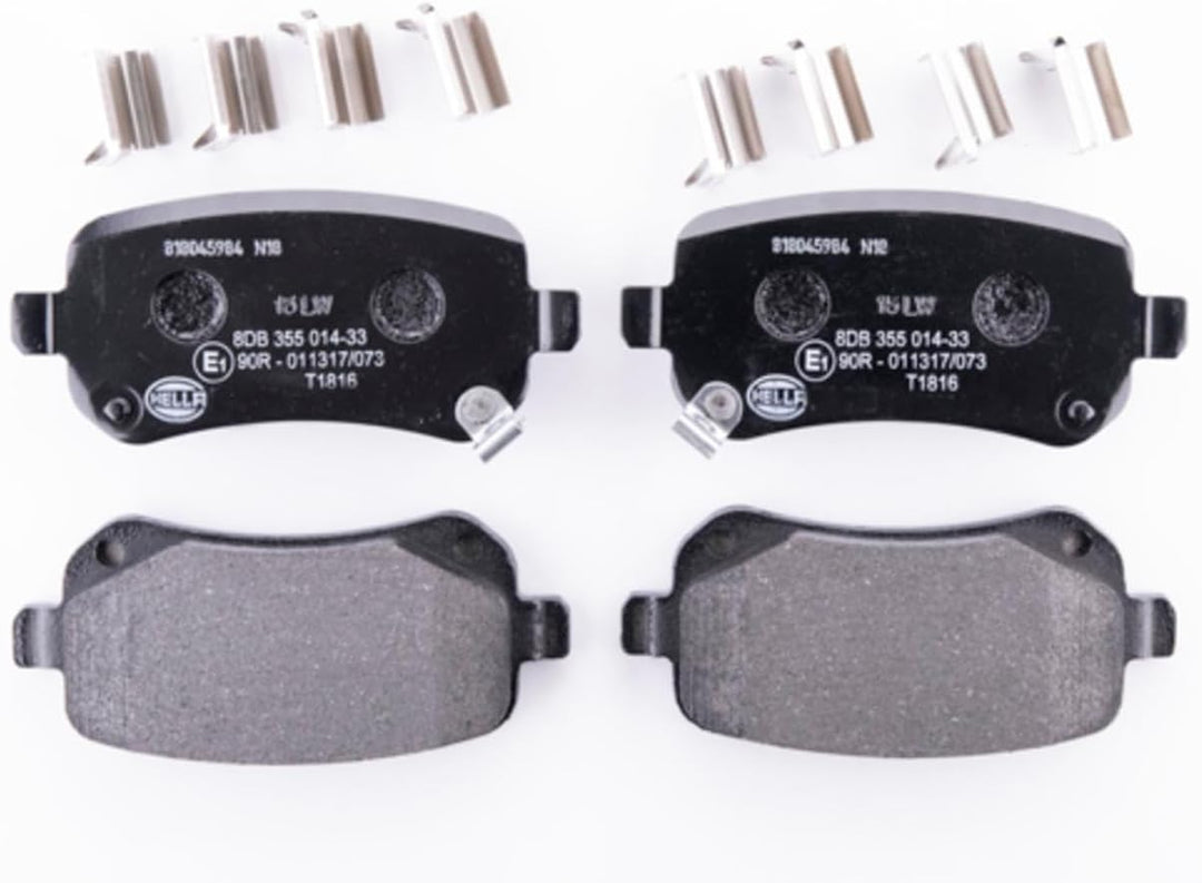 HELLA PAGID 8DB 355 014-331 Bremsbelagsatz - T1816 - Dicke/Stärke: 17mm - Bremssystem: Lucas - mit a