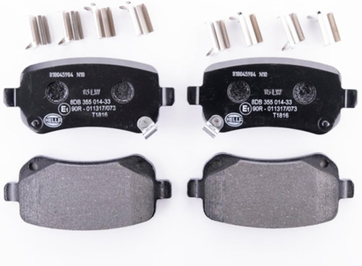 HELLA PAGID 8DB 355 014-331 Bremsbelagsatz - T1816 - Dicke/Stärke: 17mm - Bremssystem: Lucas - mit a