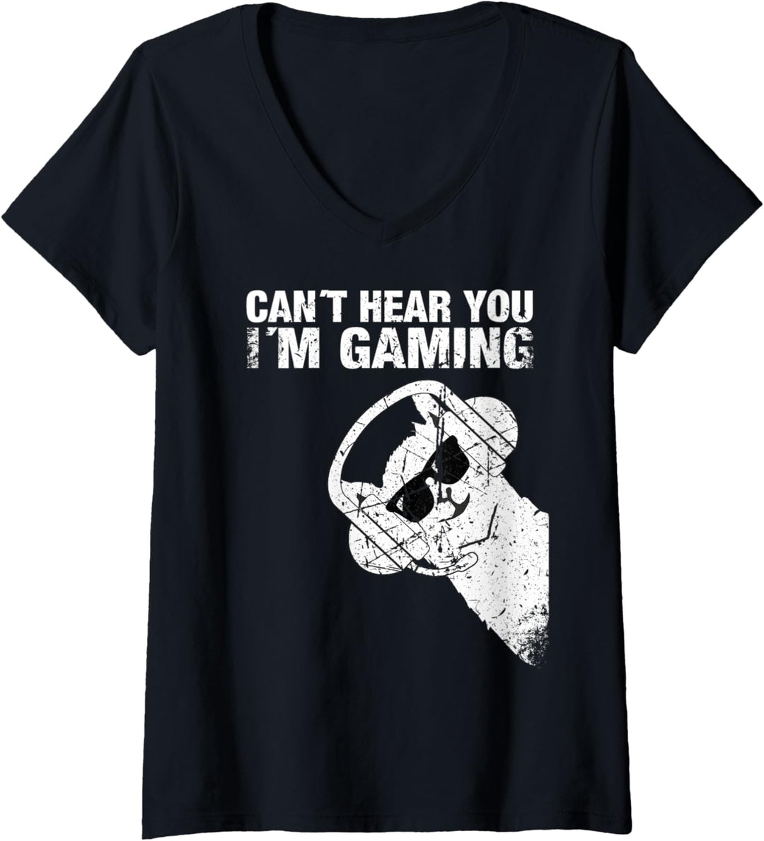Damen Lustiges Lama Alpaka Faultier Sloth Geschenk T-Shirt mit V-Ausschnitt