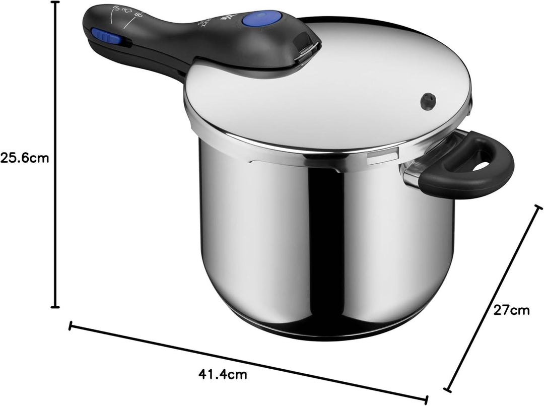 WMF Perfect Plus Schnellkochtopf Set Induktion 2-teilig, Dampfkochtopf 6,5l + 3l, grosses Kochsignal