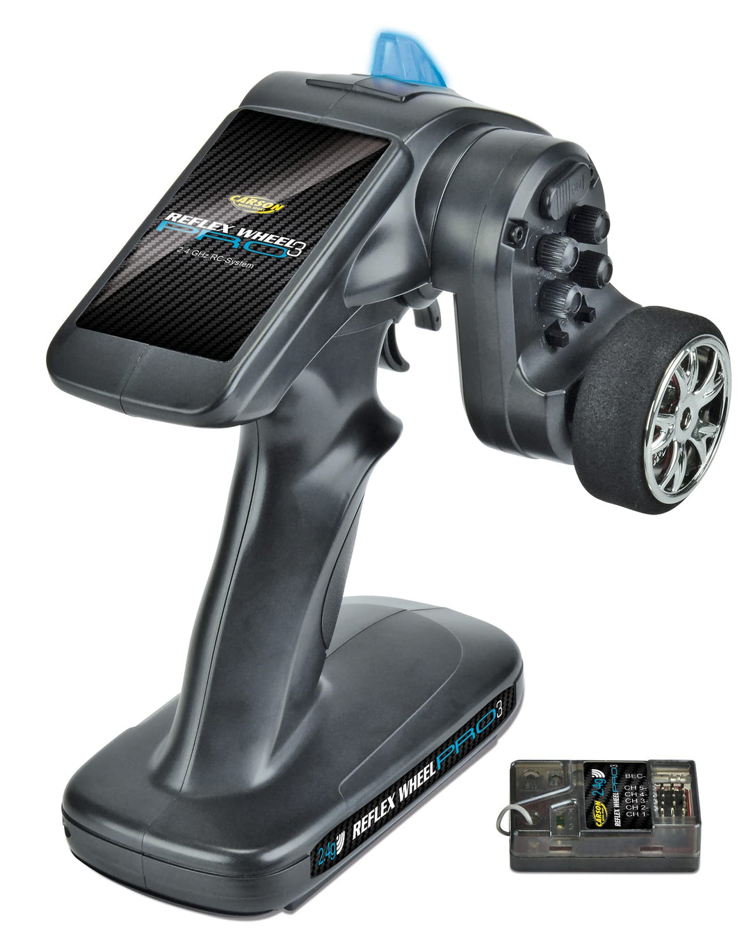 Carson 500500053 - FS 2K Reflex Wheel PRO 3, 2.4 GHz BEC