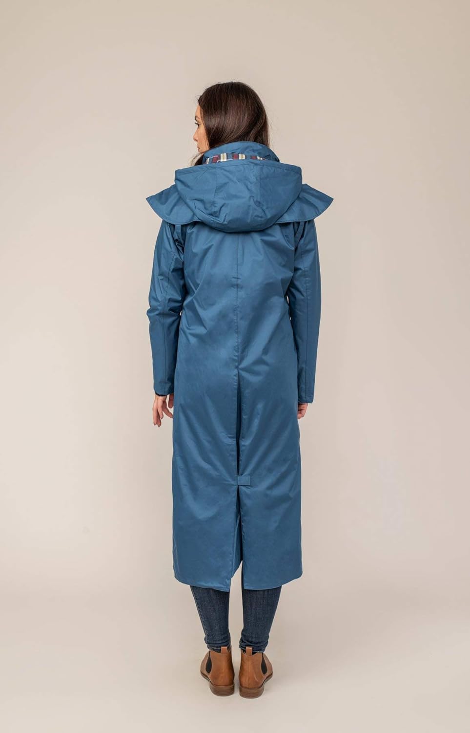 Lighthouse Outback - Damen Regenmantel - lang - wasserdicht 34 Sattes Meerblau, 34 Sattes Meerblau