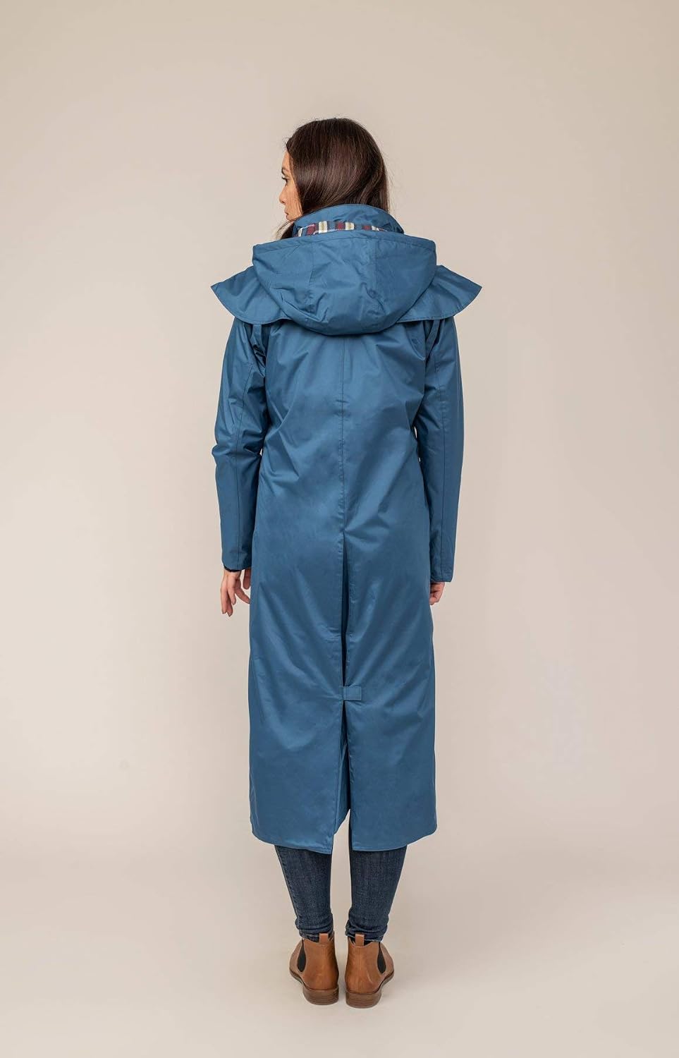 Lighthouse Outback - Damen Regenmantel - lang - wasserdicht 40 Sattes Meerblau, 40 Sattes Meerblau