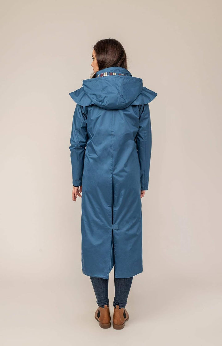 Lighthouse Outback - Damen Regenmantel - lang - wasserdicht 40 Sattes Meerblau, 40 Sattes Meerblau