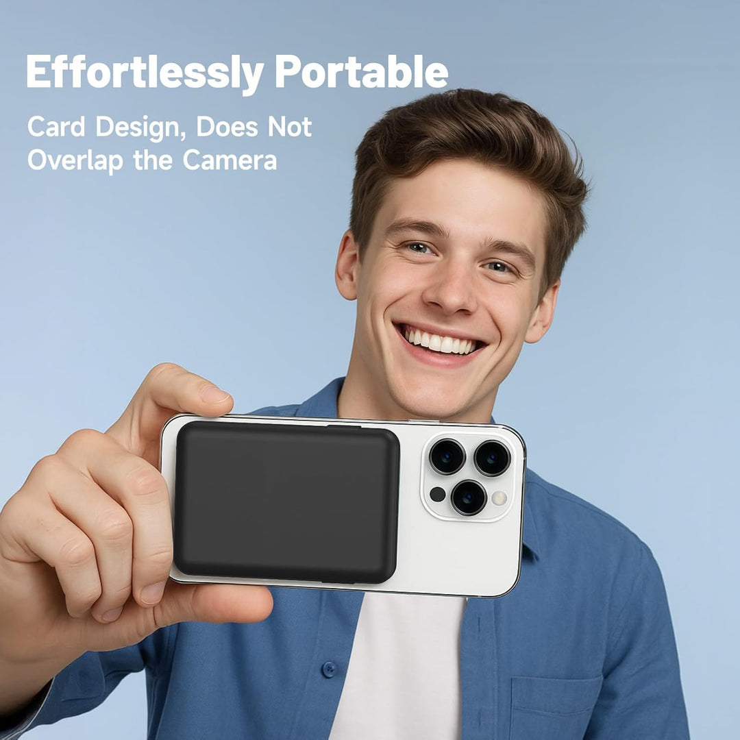 für Magsafe Powerbank 10000mAh, Wireless Magnetische Powerbank Schnelles Laden mit LED-Display und U