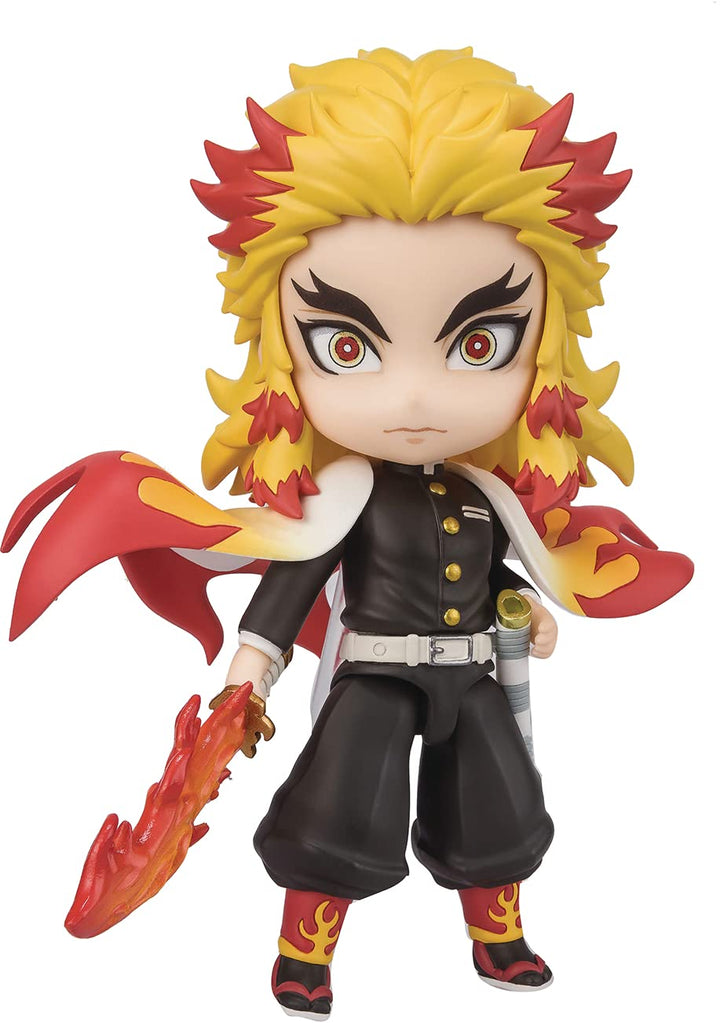 Bandai Tamashii Nations Demon Slayer Mini Kyojuro Rengoku Figuarts Figuarts 9 cm Schwarz, Schwarz