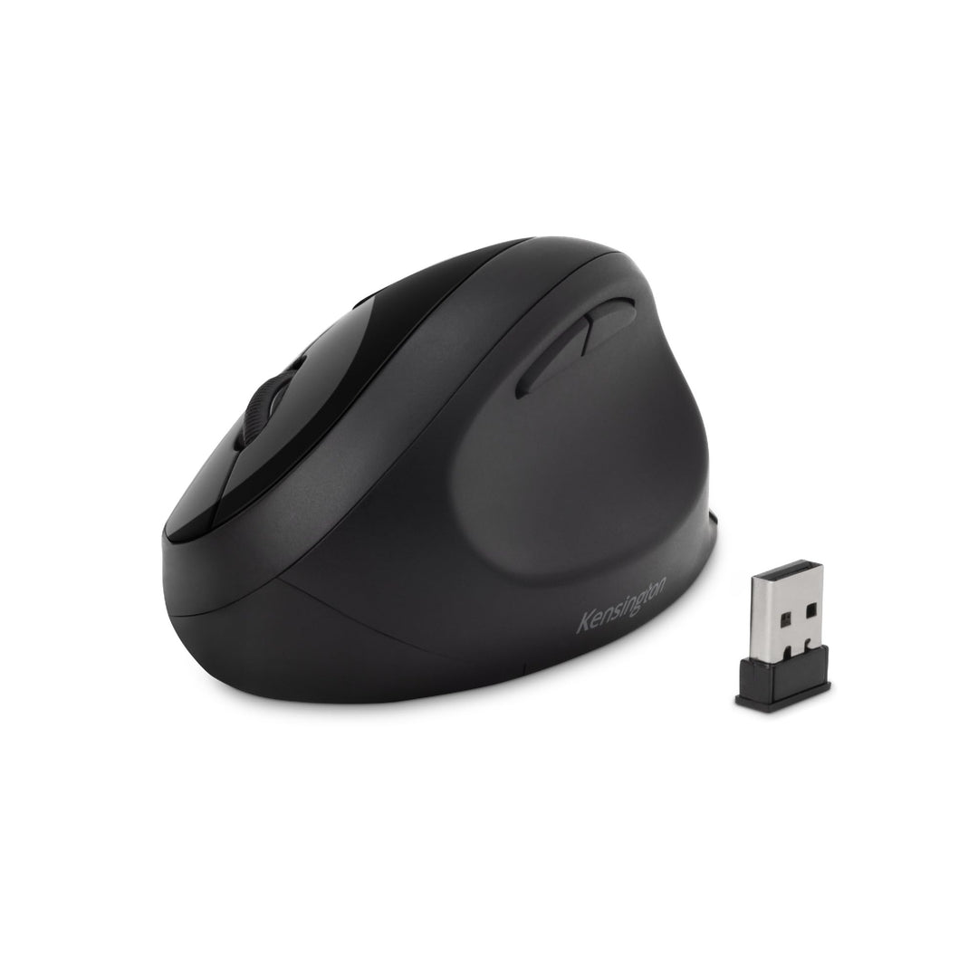 Kensington Kabellose ergonomische Maus, Wireless Pro Fit Ergo Computermaus für Laptop, Desktop, PC u
