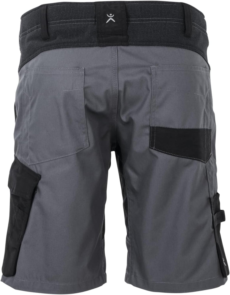 Planam Norit Damen Shorts in vielen Farben und Allen Grössen Grau/Schwarz XS, Grau/Schwarz XS