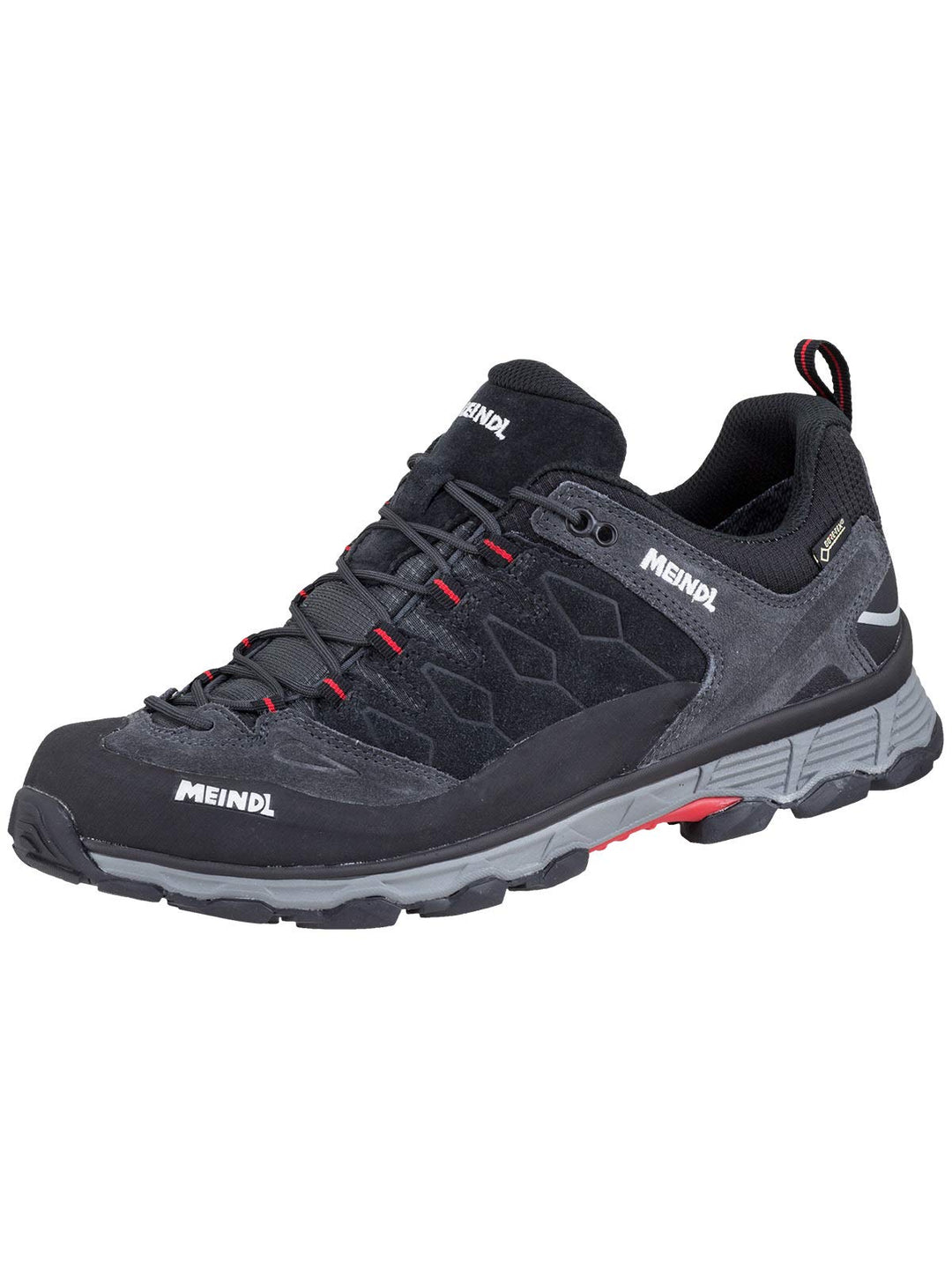 Meindl Wanderschuhe Kite Trail GTX, 45 EU Anthrazit Rot