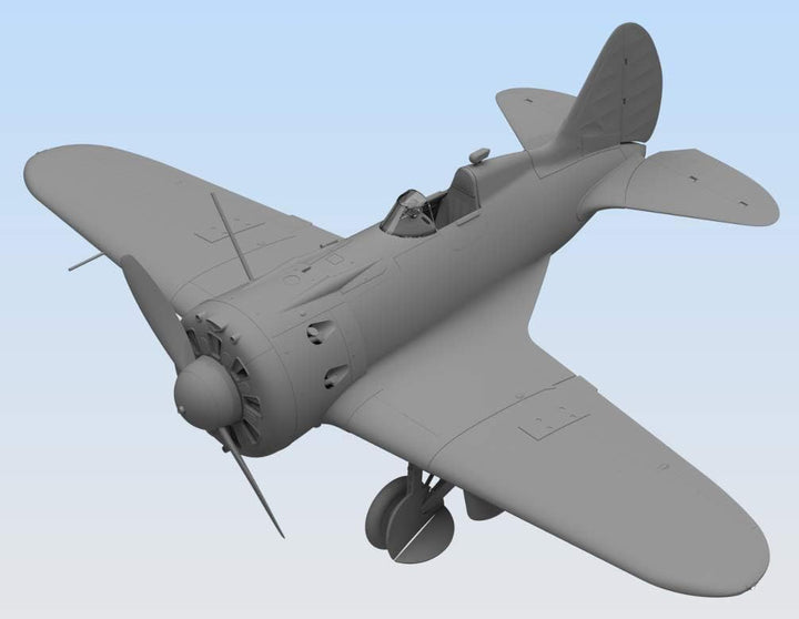 ICM 32003 Air, Force, Modellbausatz I-16 Type 29, WWII Soviet Fighter, Schwarz