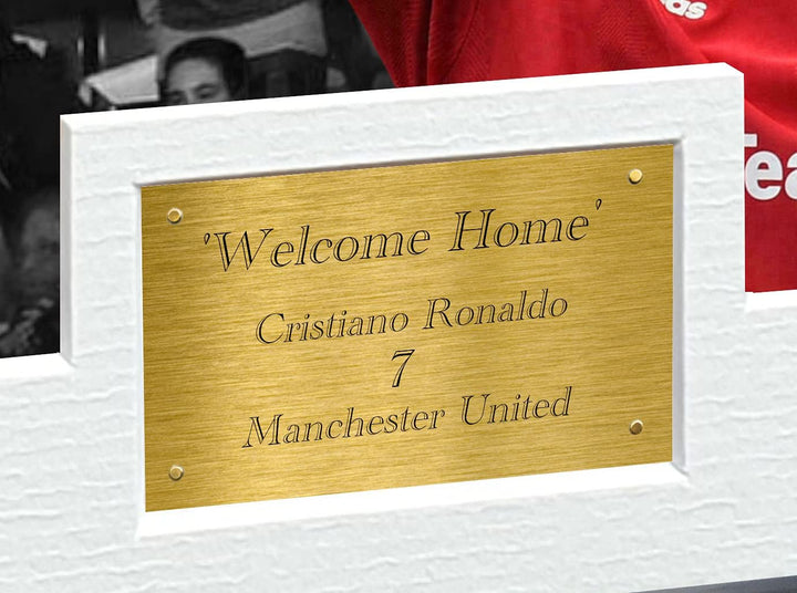 Kitbags & Lockers Bilderrahmen mit Autogramm von Cristiano Ronaldo Manchester United, 30,5 x 20,3 cm
