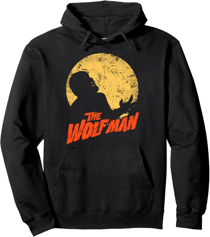 Universal Monsters The Wolf Man Moonlit Silhouette Pullover Hoodie